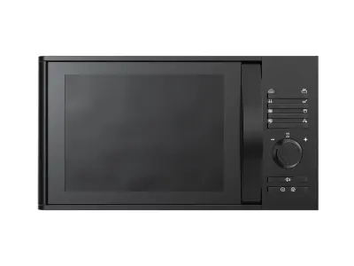 Black Microwave Free 3D model