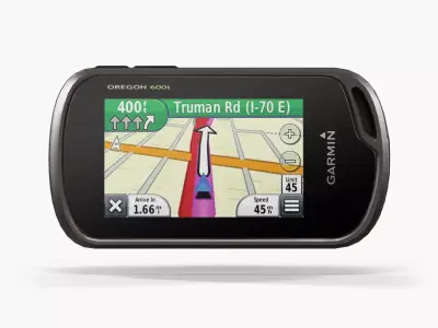 Garmin Oregon 600t handheld outdoor GPS navigator Low-poly 3D model