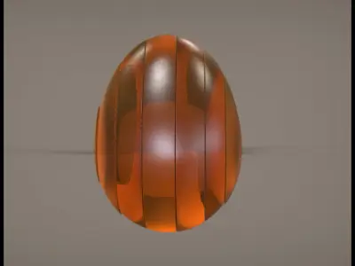Line Egg 3D print model