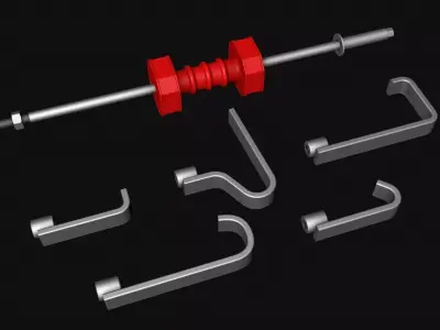 Reverse hammer body 3D model