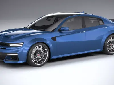 Generic Muscle Sedan 2022 3D model