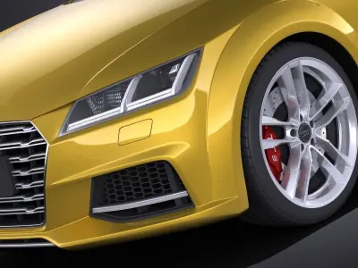 Audi TTS Roadster 2015 VRAY 3D model