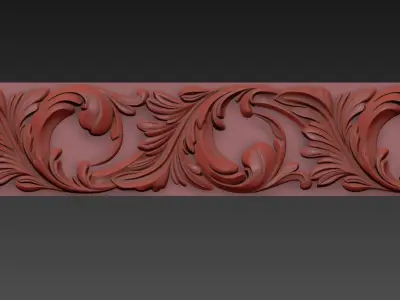 3D model Carved molding 3D model