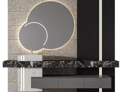 Luxury Bathroom 209 3D model