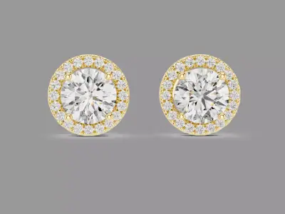 Diamond Earrings  3D print model