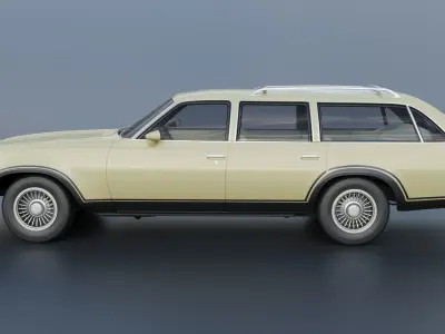 Chevrolet Chevelle Wagon 1973 3D print model