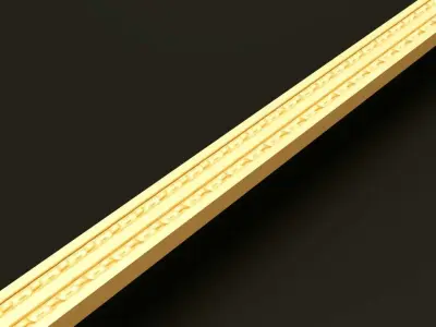 classic Baroque Rococo-style scroll carving 3D model