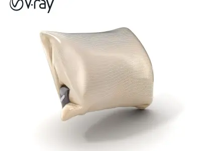 Textured Pastel Pillow Cushion model pack Low-poly 3D model