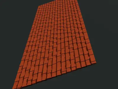 Roof tiles 2404 3D model