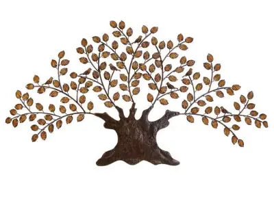 Traditional Landscape  Nature Wall Decor on Metal 3D model