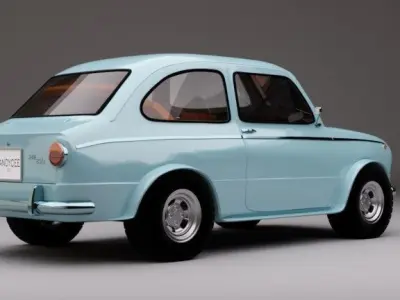 FIAT 850 3D model purchase