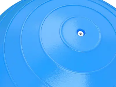 Yoga Ball sky blue 3D model