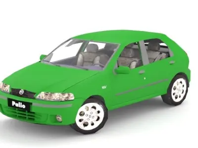 Fiat Palio  Low-poly 3D model