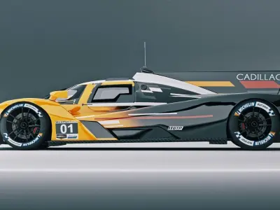 cadillac v series r Low-poly 3D model