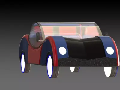 Sci-Fi Car 3D model