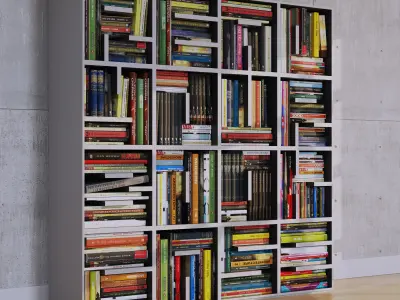 Set of books 3D model