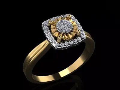 Women Ring 10 3D print model