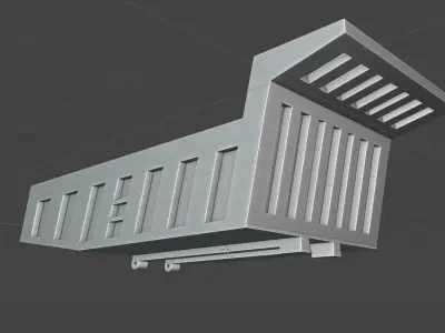 Mercedes Truck Trailer Model for 3D Print  3D print model