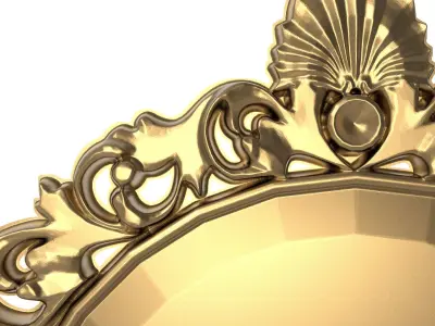 carved frame 3D model 38