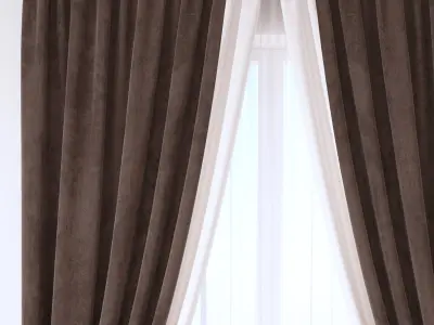 Set 91 Curtains 3D model