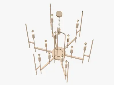 Hudson Valley Bari Chandelier Low-poly 3D model