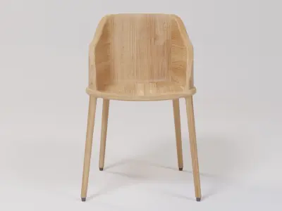 Cafe Chair 47x55x70 Low-poly 3D model