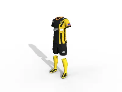 Football shirt Low-poly 3D model