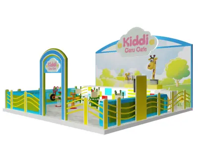 Booth Exhibition Stand a395g 3D model