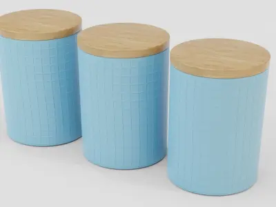 Kitchen Canister Set 11 - Storage 3D model