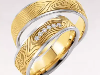 Wedding rings 080 3D print model