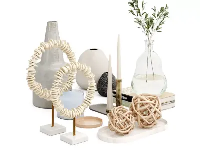 Decorative set 002 3D model