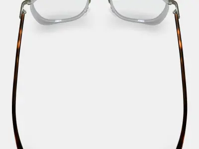 Earle Eyeglasses in Crystal with Riesling 3D model