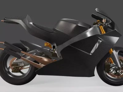 SUTER MMX 500 MOTO GP Low-poly 3D model