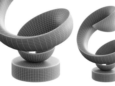 Abstract sculpture by Jason Quigno 3D model