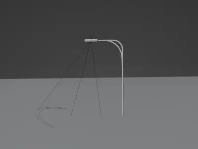 Street light pole Free 3D model