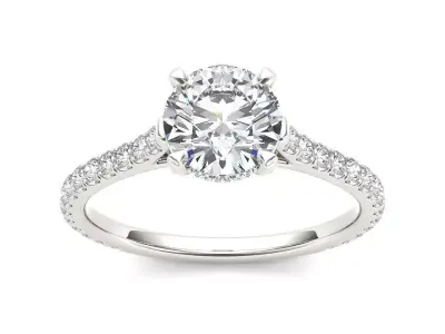Solitaire ring model 3D print model buy