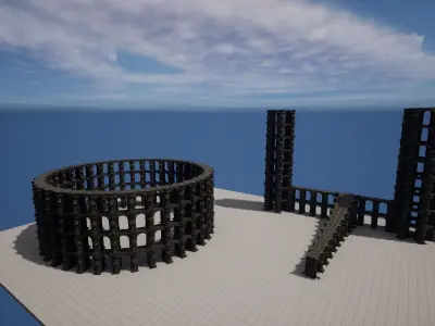 ROMAN ARCHITECTURE WICH STONE 3D model