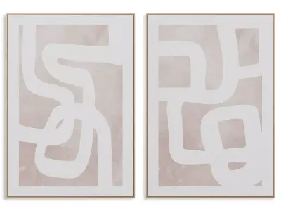 Abstract Painting Frame set 3D model 191
