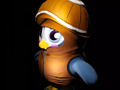 Penguin Low Poly Low-poly 3D model