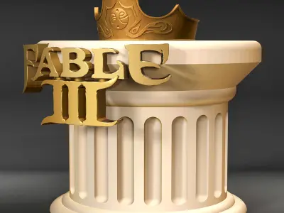 Crown and Base with Resin - Fable III 3D print model