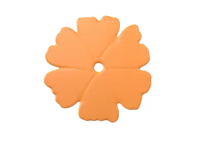 Flower Symbol v7 004 Low-poly 3D model
