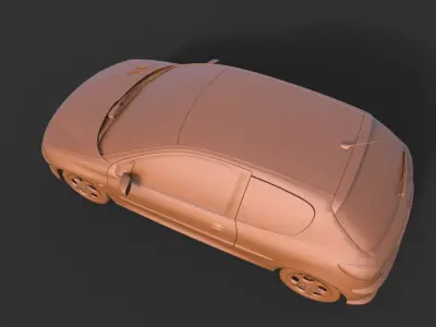 PEUGEOT 206 3D print model