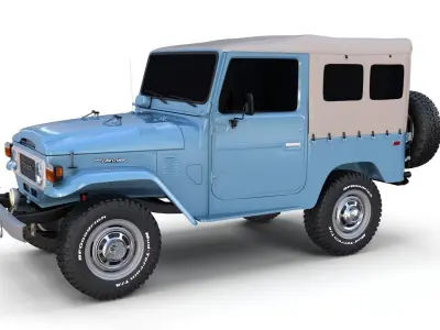Toyota Land Cruiser FJ 40 Soft Top 3D model