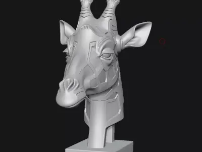 giraffe 3D print model