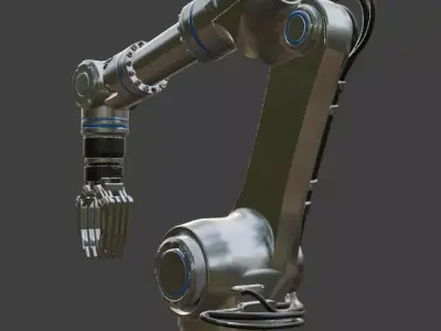 Industrial Robotic Arm 3D Model 3D model V1