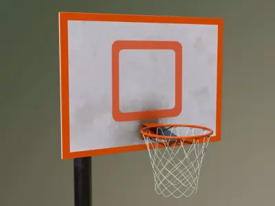 Basketball Hoop Low-poly 3D model