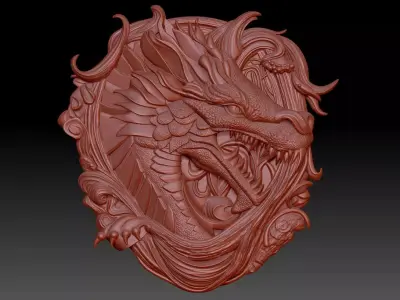 Dragon head  3D print model