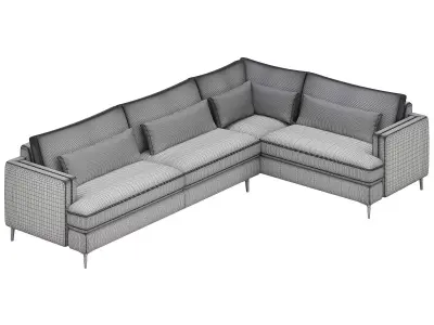 Sumner Two-Piece Sectional By Arhaus 3D model