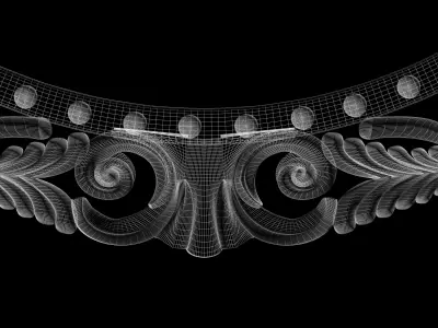 Frame for painting mirror for CNC milling 3D print model 3D print model