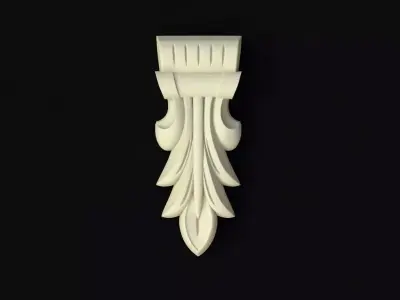 Central decor ornament for furniture 3D model 225